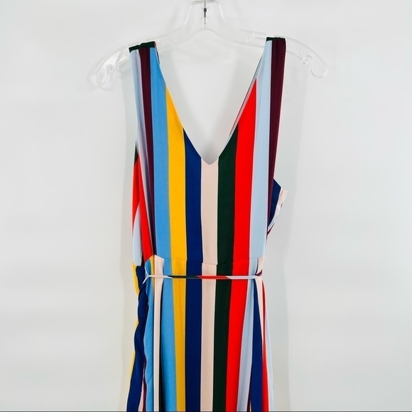 Belle Vere striped dress sleeveless multicolored size L - Picture 4 of 9